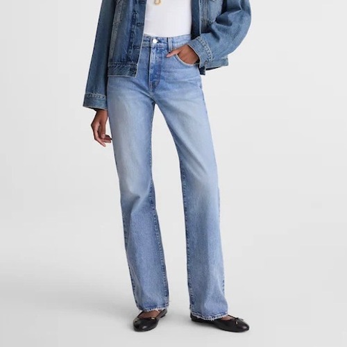 Nwt Madewell Petite Relaxed Bootcut Jean Light Wash High Rise Size 24p